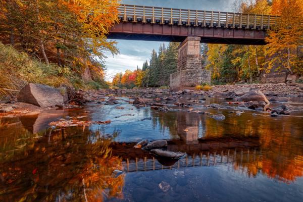 Bass River Bridge in Autumn