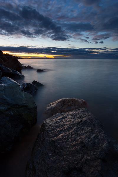 Coastal Rocks at Twilight